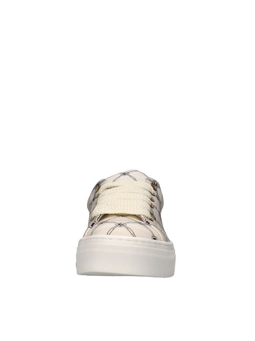 Sneakers in pelle e tessuto ELISABETTA FRANCHI | F4A9-E0245-1734A257BEIGE-NERO